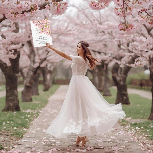 Kersebloesem Delight Bruidsmeisje Uitnodiging