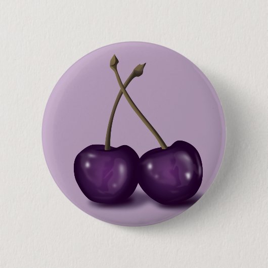 kersen 3 ronde button 5,7 cm (Voorkant)