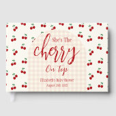 kersen-Baby shower Gastenboek (Voorkant)