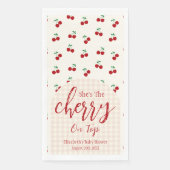 kersen-Baby shower Servet (Voorkant)