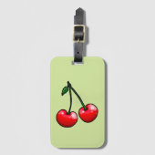 Kersen Bagagelabel (Voorkant (verticaal))