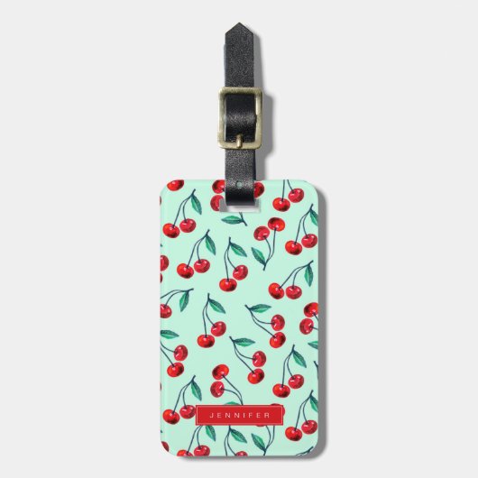 Kersen Bagagelabels (Voorkant verticaal)