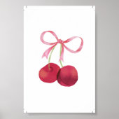 Kersen & Boog Kunst aan de Muur – 4x6 Poster (Voorkant)