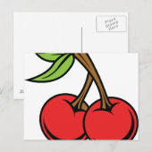 kersen briefkaart (Voorkant / Achterkant)