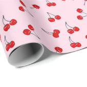 Kersen Cadeaupapier (Rol Hoek)