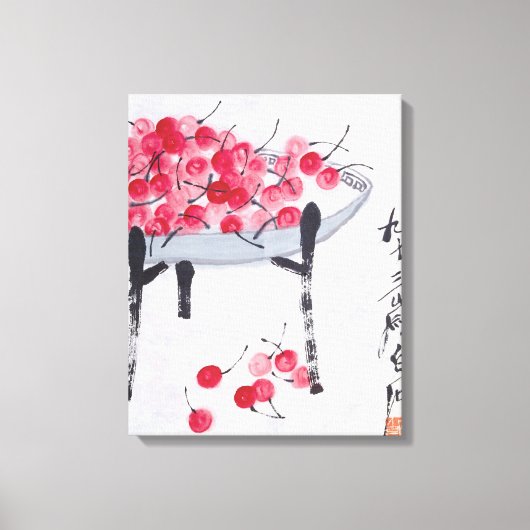 Kersen Canvas Afdruk (Voorkant)