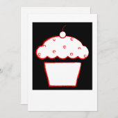 kersen cupcake (Voorkant / Achterkant)