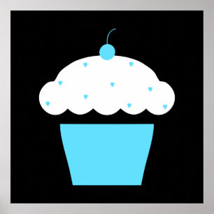 kersen cupcake poster