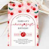 Kersen eerste verjaardag 1e verjaardag kaart