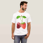 Kersen en aardbei samen t-shirt (Voorkant volledig)