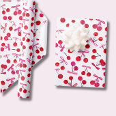 Kersen en bogen patroon cadeaupapier