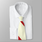 Kersen en Broad University Stripe Stropdas (Gebonden)