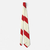 Kersen en Broad University Stripe Stropdas (Achterkant)