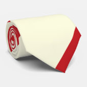 Kersen en crème stropdas (Opgerold)