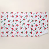 Kersen en stippen strandlaken (Voorkant)