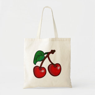Kersen, eten, fruit tote bag