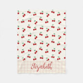 Kersen Fleece Deken (Voorkant)