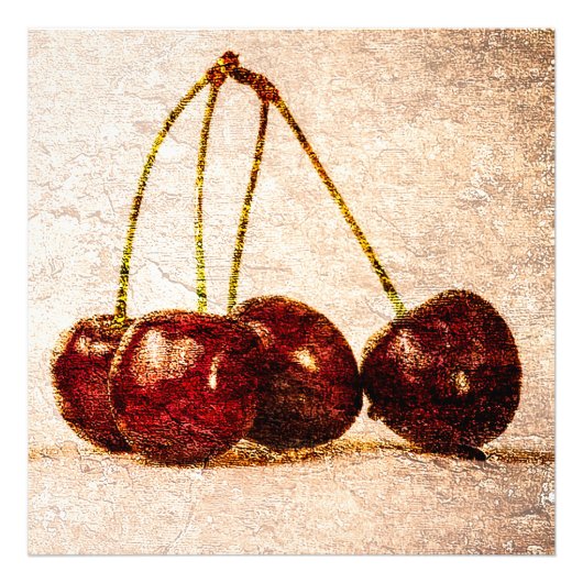 Kersen Foto Afdruk (Voorkant)