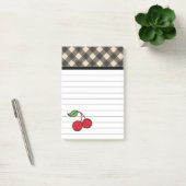 Kersen Gingham Post-It Notities Post-it® Notes (Kantoor)