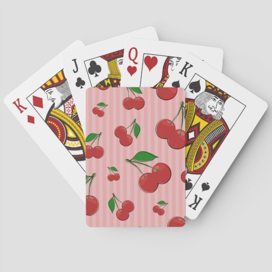 Kersen Illustratie Pokerkaarten (Achterkant)