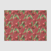Kersen Kersen Rood Patroon Tissuepapier (Voorkant)