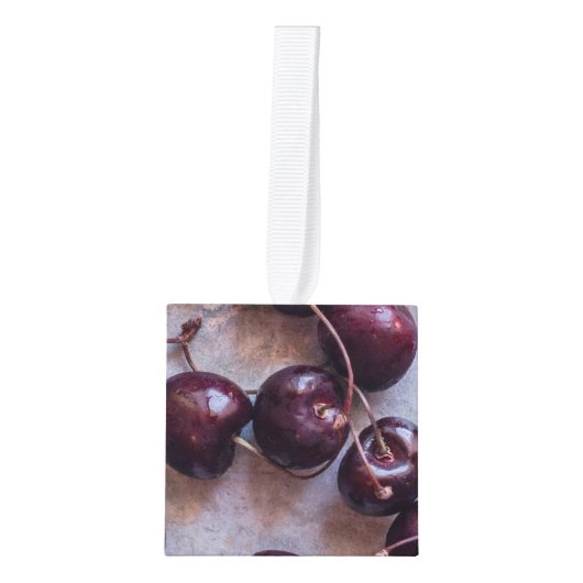 Kersen Kubus Ornament (Voorkant)