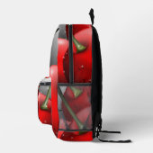 Kersen met dauwdruppels bedrukte rugzak (Rechts)