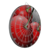 Kersen met dauwdruppels dartbord (Voorkant Links)