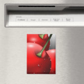 Kersen met dauwdruppels magneet (Insitu (Vaatwasser))