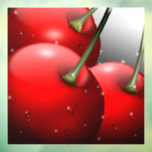 Kersen met dauwdruppels raamsticker (Vel 3)