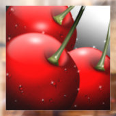 Kersen met dauwdruppels raamsticker (Vel 2)