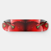 Kersen met dauwdruppels skateboard (Horizontaal)
