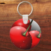 Kersen met dauwdruppels sleutelhanger (Voorkant)