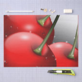 Kersen met dauwdruppels tissuepapier (Craft)