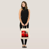 Kersen met dauwdruppels tote bag (Voorkant (model))