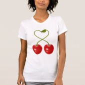 Kersen met stengels Vrouwen T-shirt (Voorkant)