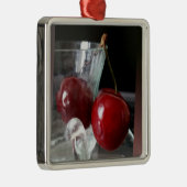 Kersen Metalen Ornament (Rechts)
