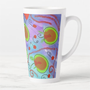 kersen om latte te drinken mok