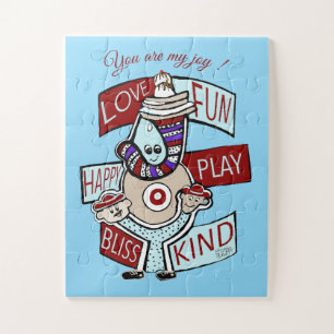 Kersen op de top: een viering van vriendelijkheid  legpuzzel