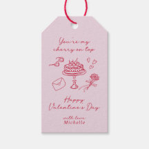 Kersen op de top Valentijnsdag Pink Bow