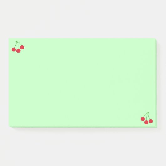 Kersen op groene Post-it® notes (Voorkant)