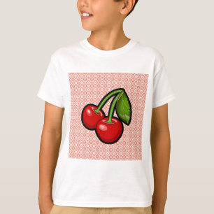 Kersen op ventilator t-shirt