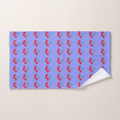 Kersen op Violet Bath Towel Set Bad Handdoek (Handdoek)