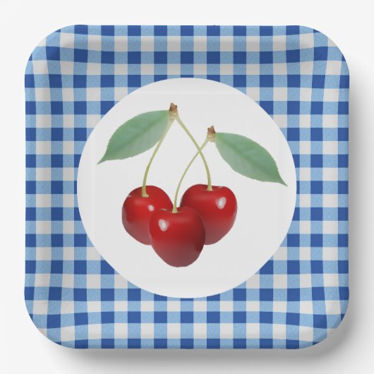 Kersen Papieren Bordje (Voorkant)