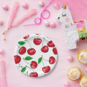 Kersen Papieren Bordje (Feest)