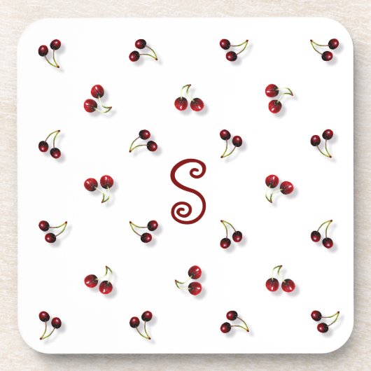 Kersen plastisch Onderzetter (Voorkant)