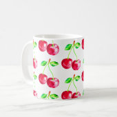 Kersen, rode kersen koffiemok (Voorkant links)