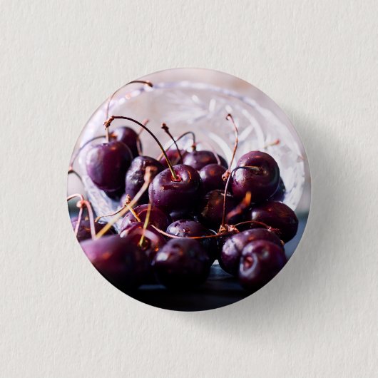 Kersen Ronde Button 3,2 Cm (Voorkant)