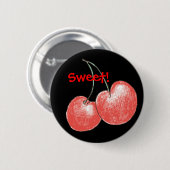 Kersen Ronde Button 5,7 Cm (Voorkant /achterkant)