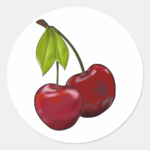 Kersen Ronde Sticker